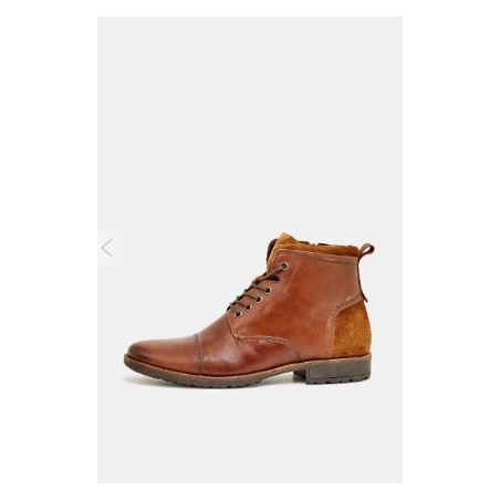 Bottines en Cuir de Buffle Homme Mephisto - Rouille Brun