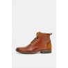 Bottines en Cuir de Buffle Homme Mephisto - Rouille Brun