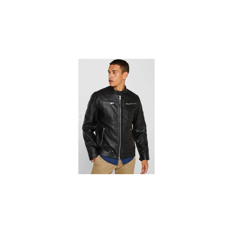 Veste Motard Homme en Cuir Nappa Souple - Spada