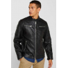 Veste Motard Homme en Cuir Nappa Souple - Spada