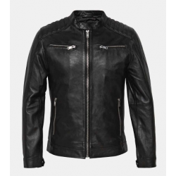 Veste Motard Homme en Cuir Nappa Souple - Spada