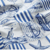 Tissu Coton Enduit Maritime Bleu Acier | Oeko-Tex - Decomod